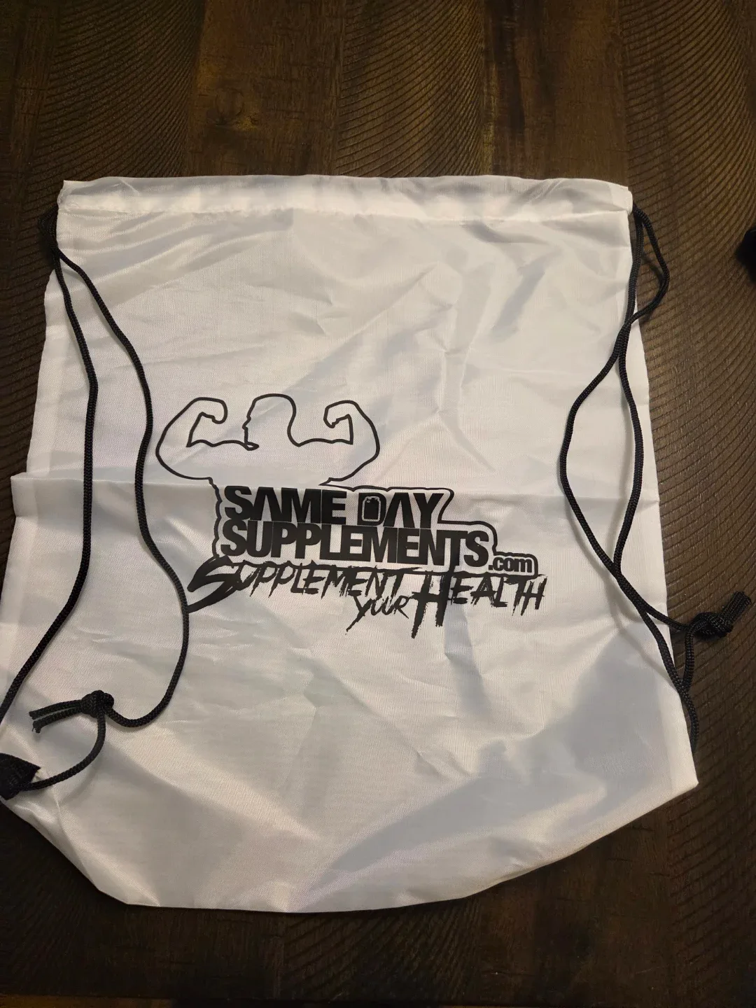 Same Day Supplements Drawstring Bag