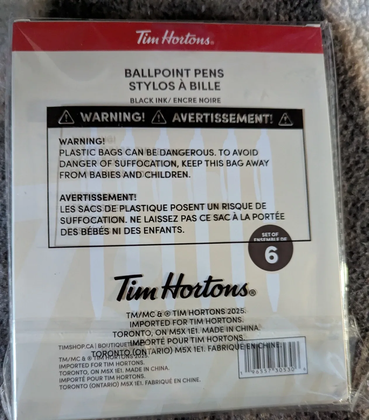 Tim Hortons Ballpoint Pens - Set of 6 image indicator(2)