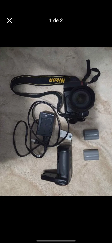 Nikon Camera with Accessories and Lowepro Bag image indicator(2)
