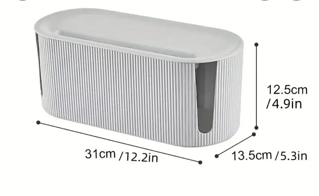 Beige cable organization box image indicator(5)