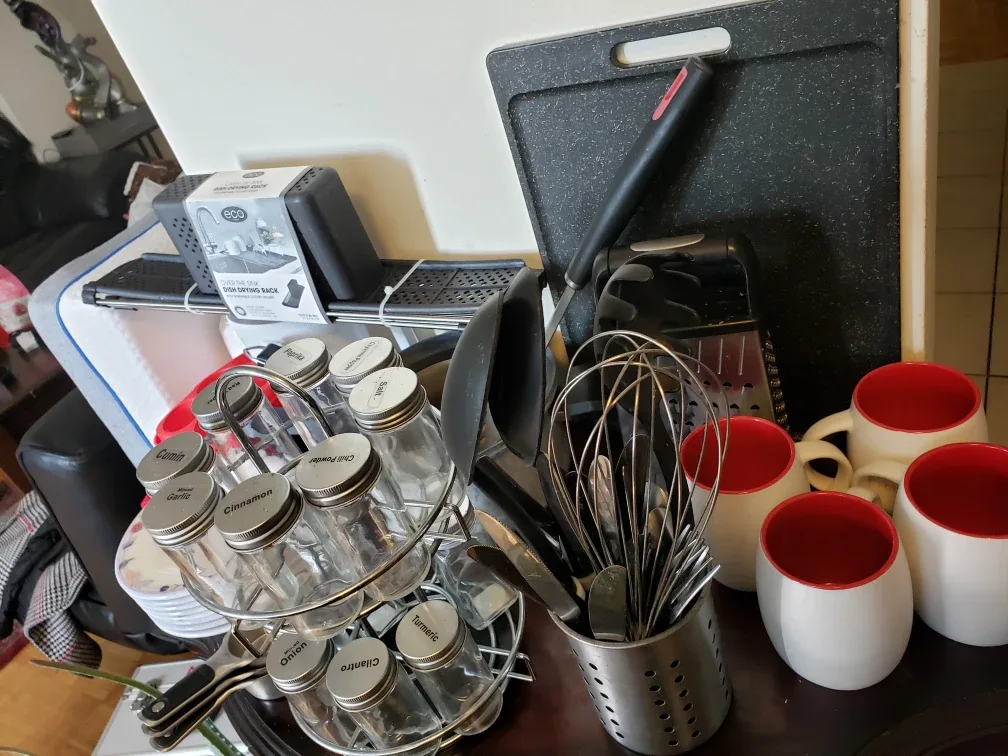 Kitchenware Bundle: Dish Rack, Spice Rack & More image indicator(2)