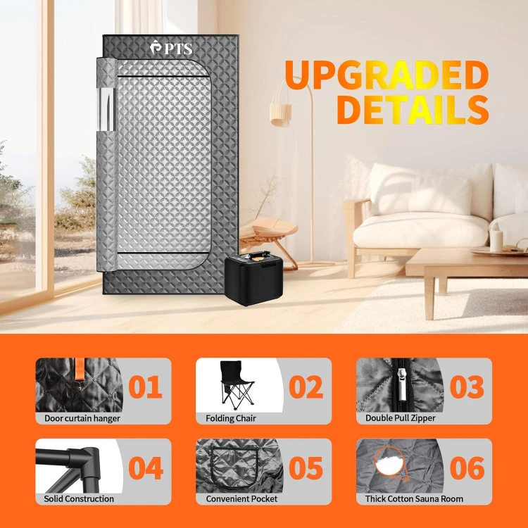 Portable Steam Sauna Box - Thicken Cotton Personal Home Spa Tent - photo 5
