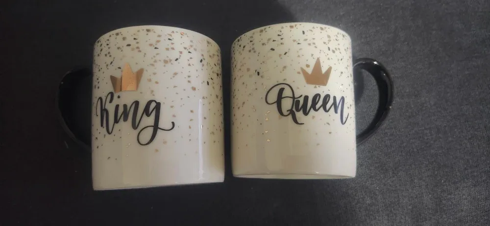 King and Queen Coffee Mugs - Set of 2