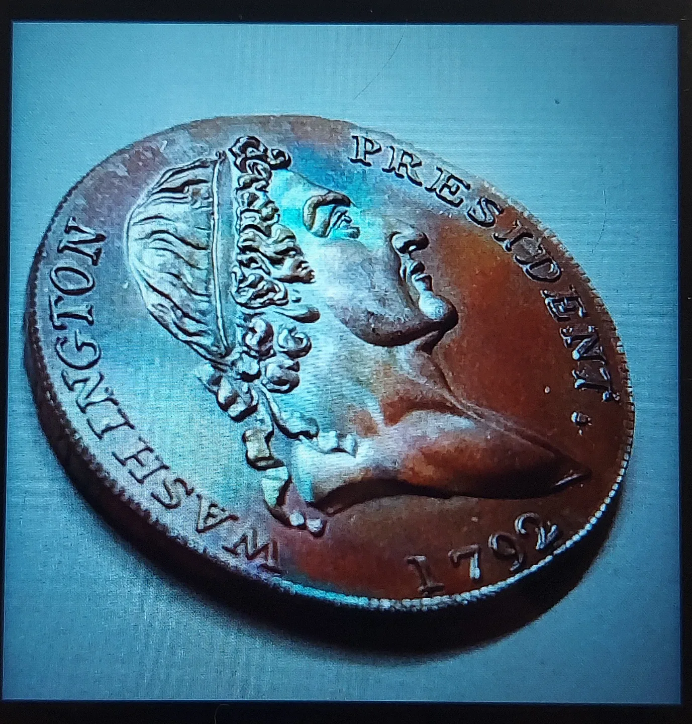 Antique Washington President Cent Coin - 1792