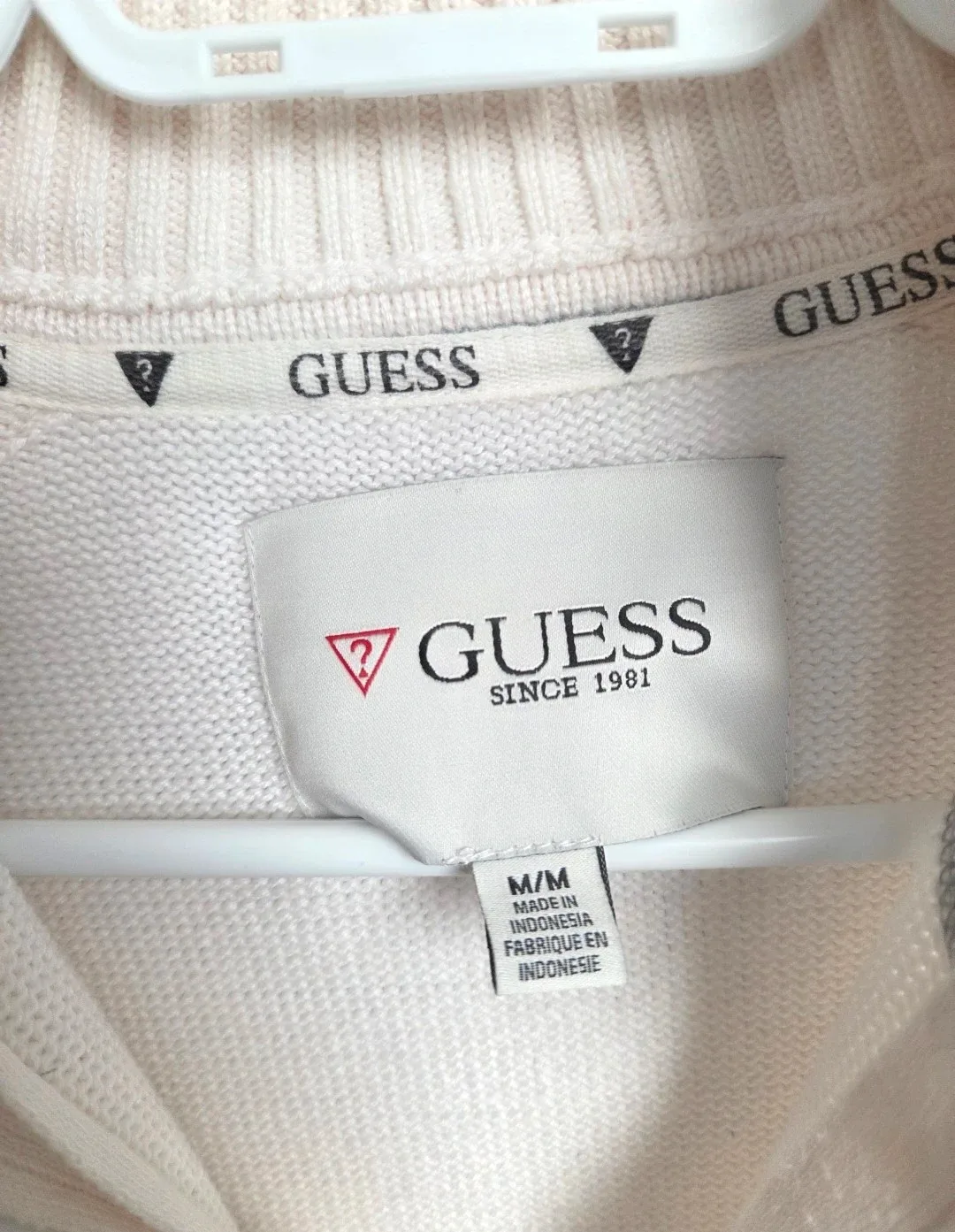 Men's Guess Knit Zip-Up Sweater - Size M image indicator(3)
