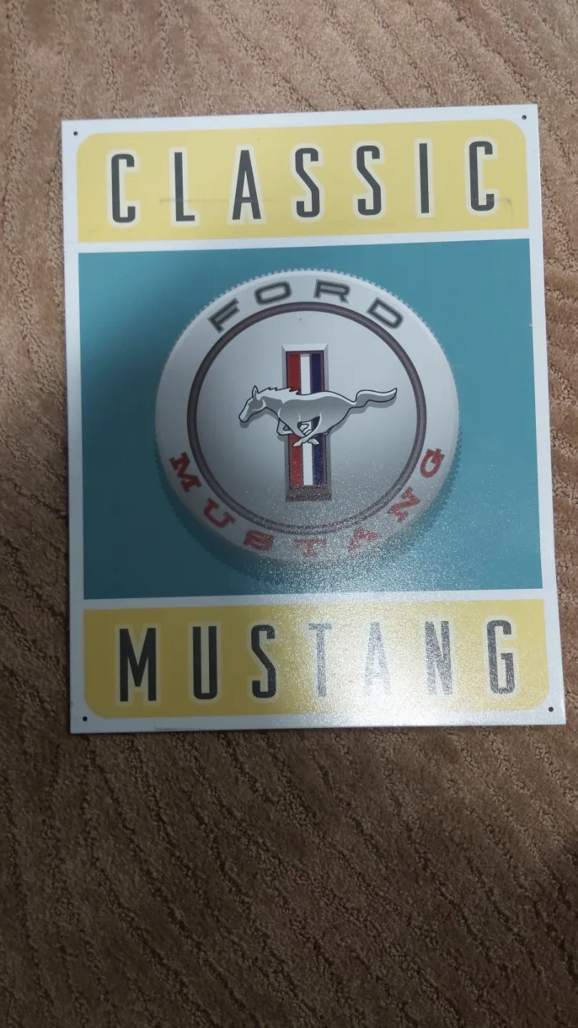 Classic Ford Mustang Sign