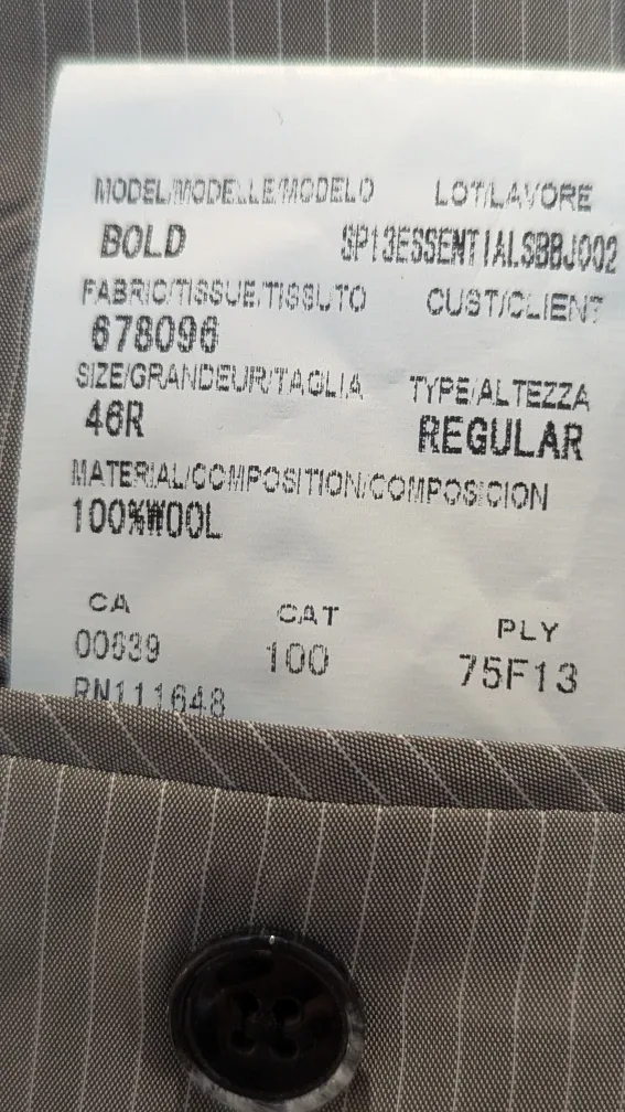 Black Brown 1826 Bold Blazer - Size 46R image indicator(2)