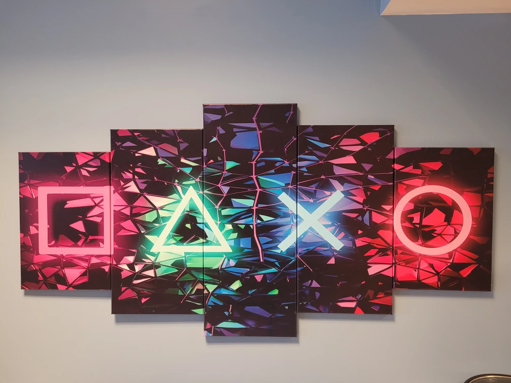 PlayStation 5-Panel Canvas Wall Art