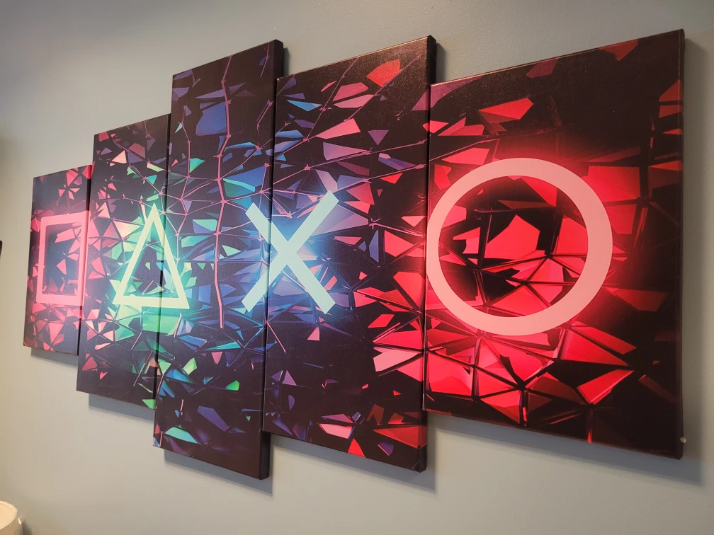 PlayStation 5-Panel Canvas Wall Art - photo 3