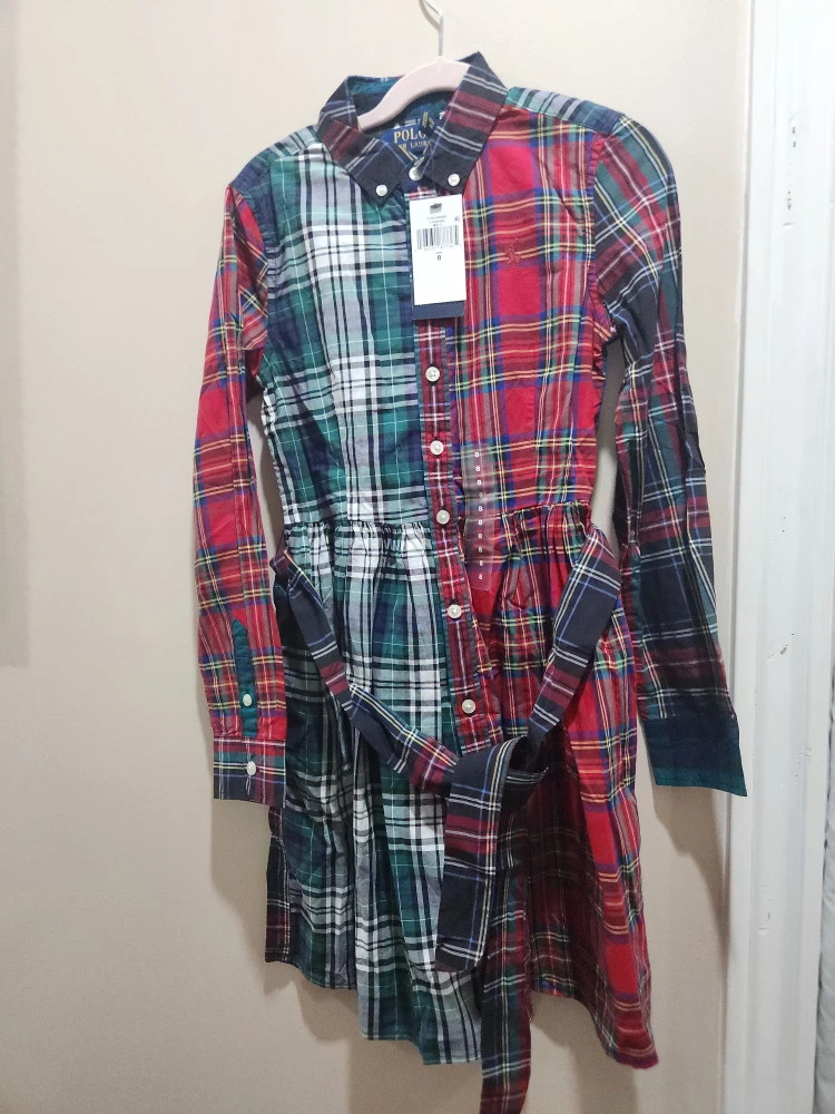Ralph Lauren Plaid Dress - Size 8