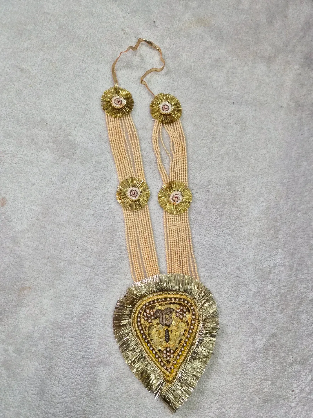 Decorative Beaded & Sequined Necklace Haars image indicator(4)