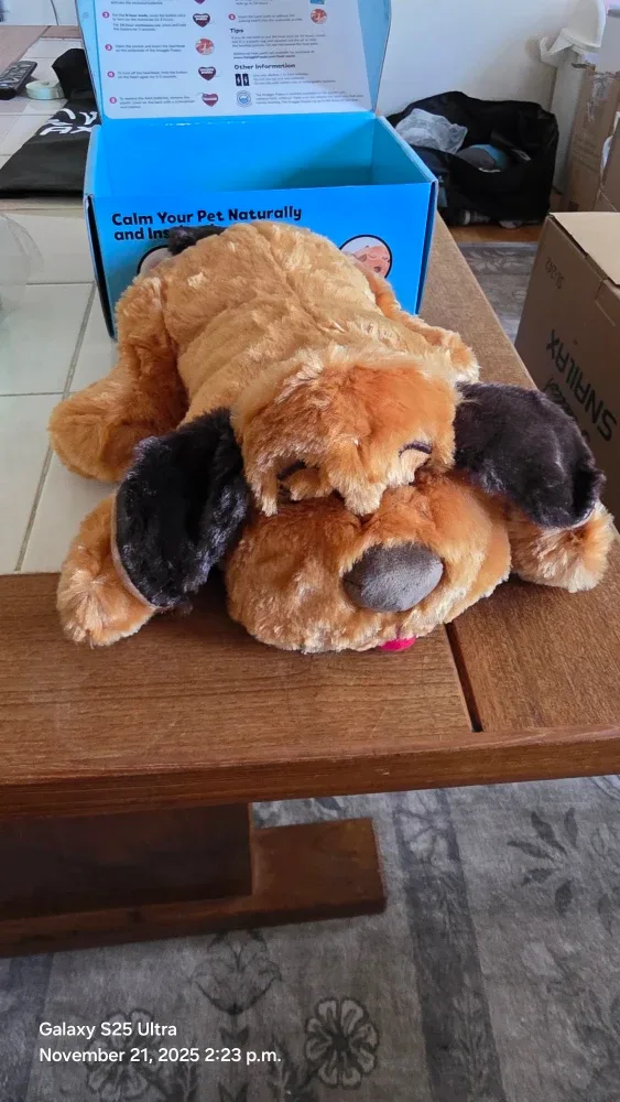 Snuggle Puppy Anxiety Solution - Real-Feel Heartbeat, Brown image indicator(3)