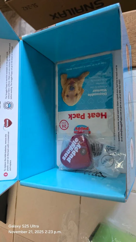 Snuggle Puppy Anxiety Solution - Real-Feel Heartbeat, Brown image indicator(4)