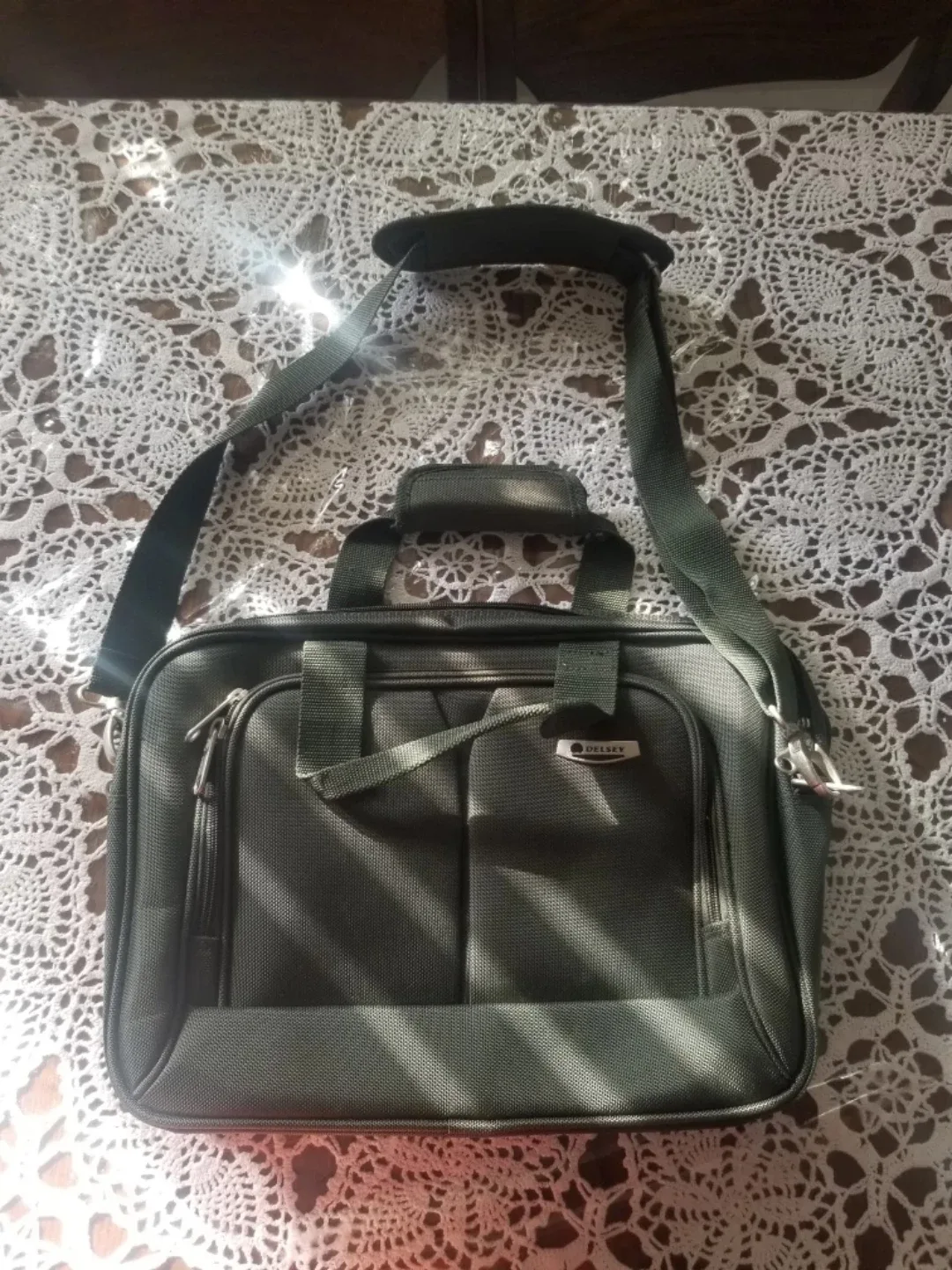Delsey Laptop Bag - Olive Green