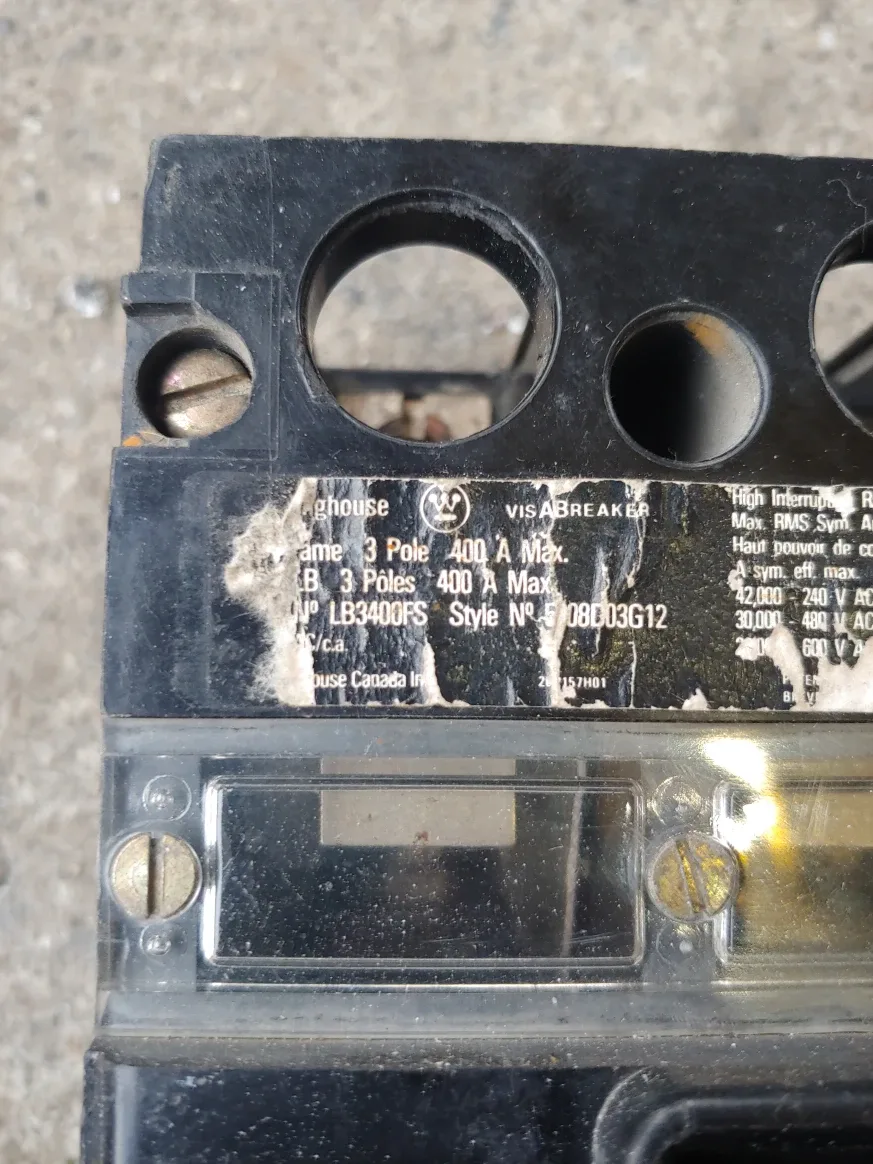 Westinghouse LB3400FS 3-Pole 400A VISABREAKER image indicator(2)