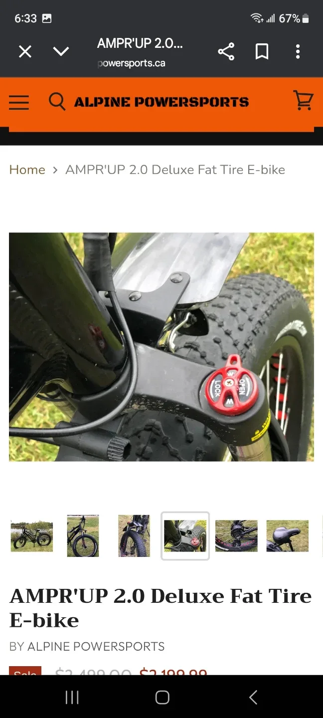 AMPR'UP 2.0 Deluxe Fat Tire E-bike image indicator(5)