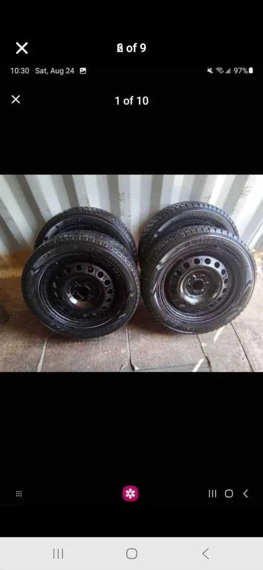 DUNLOP Winter Tires & Rims 225/60R17 (6×114.3) TPMS –