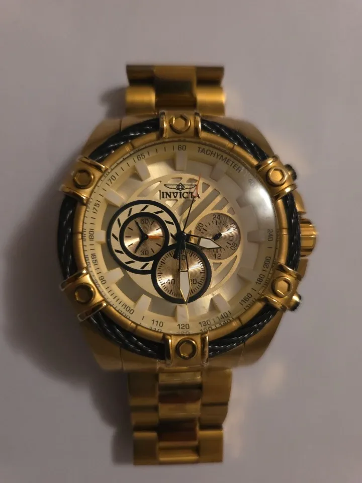 Invicta Bolt 25515 Gold Chronograph Watch