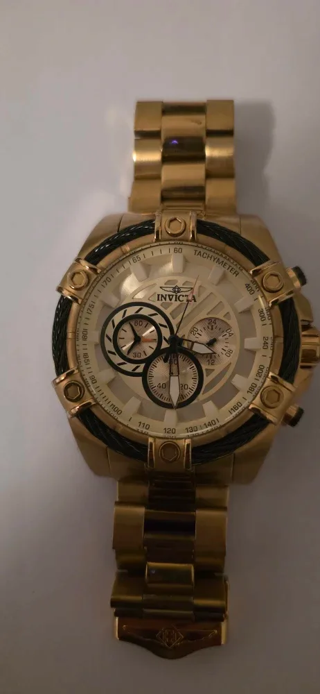 Invicta Bolt 25515 Gold Chronograph Watch image indicator(3)