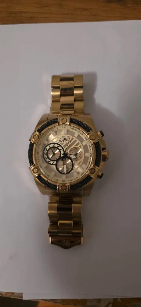 Invicta Bolt 25515 Gold Chronograph Watch image indicator(5)