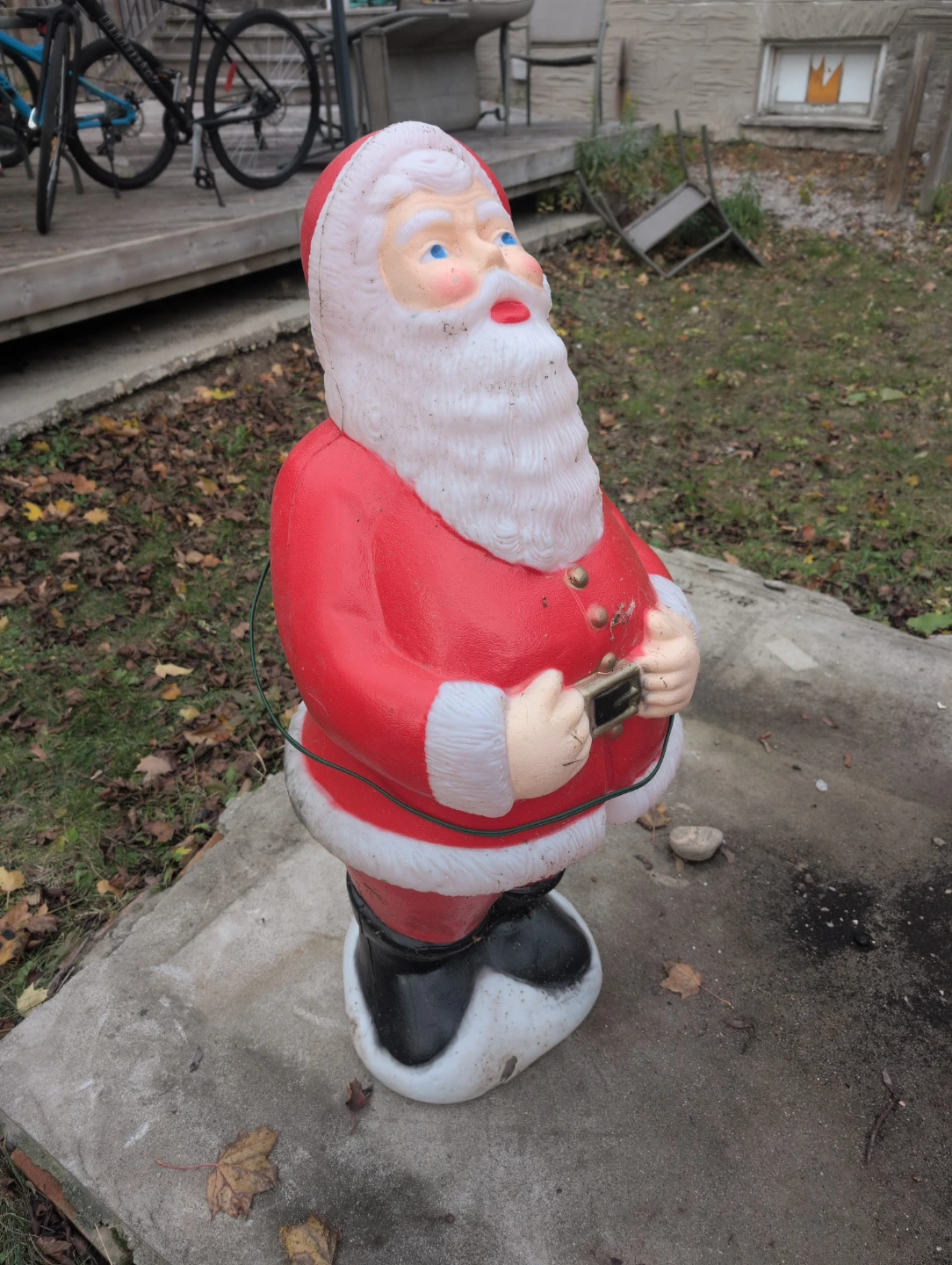 Vintage Santa Blow Mold Decoration