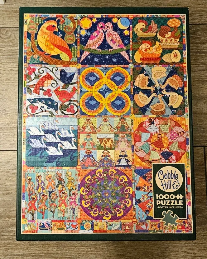 Cobble Hill Puzzle - 12 Days of Chrustmas Quilt