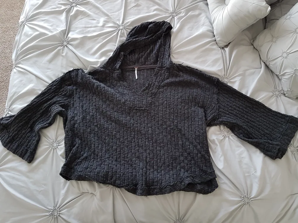 Free People Grey Hoodie, XL