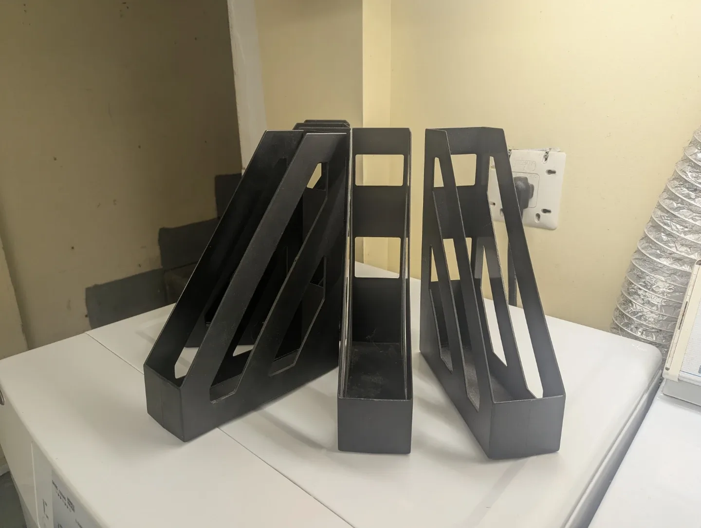 Black Plastic File Organizers (Set of 5) 🥕