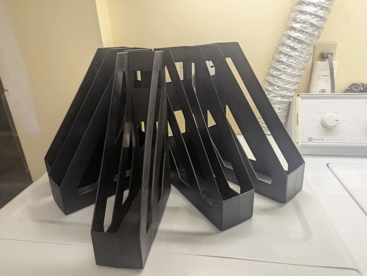 Black Plastic File Organizers (Set of 5) 🥕 image indicator(2)