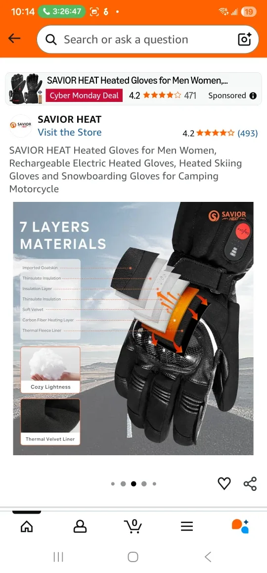 SAVIOR HEAT Heated Gloves - Medium image indicator(5)