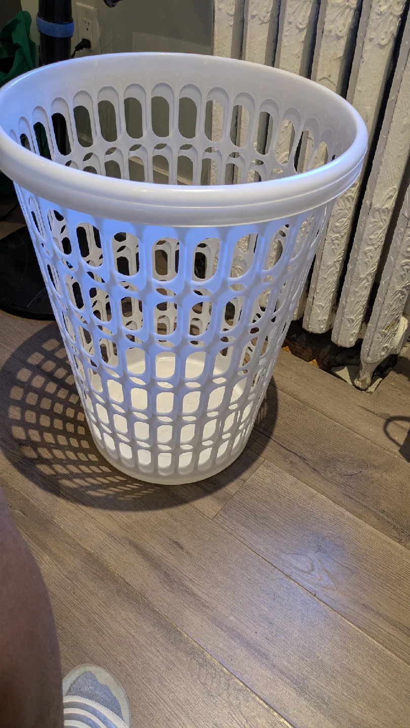 Plastic laundry basket