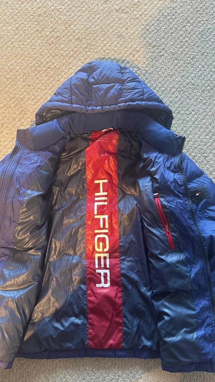 Tommy Hilfiger Blue Puffer Jacket -L