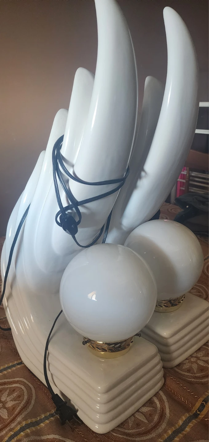 Vintage Swan Table Lamps - Pair