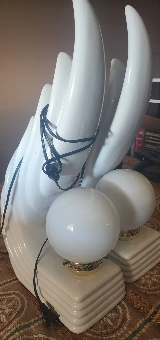 Vintage Swan Table Lamps - Pair thumbnail