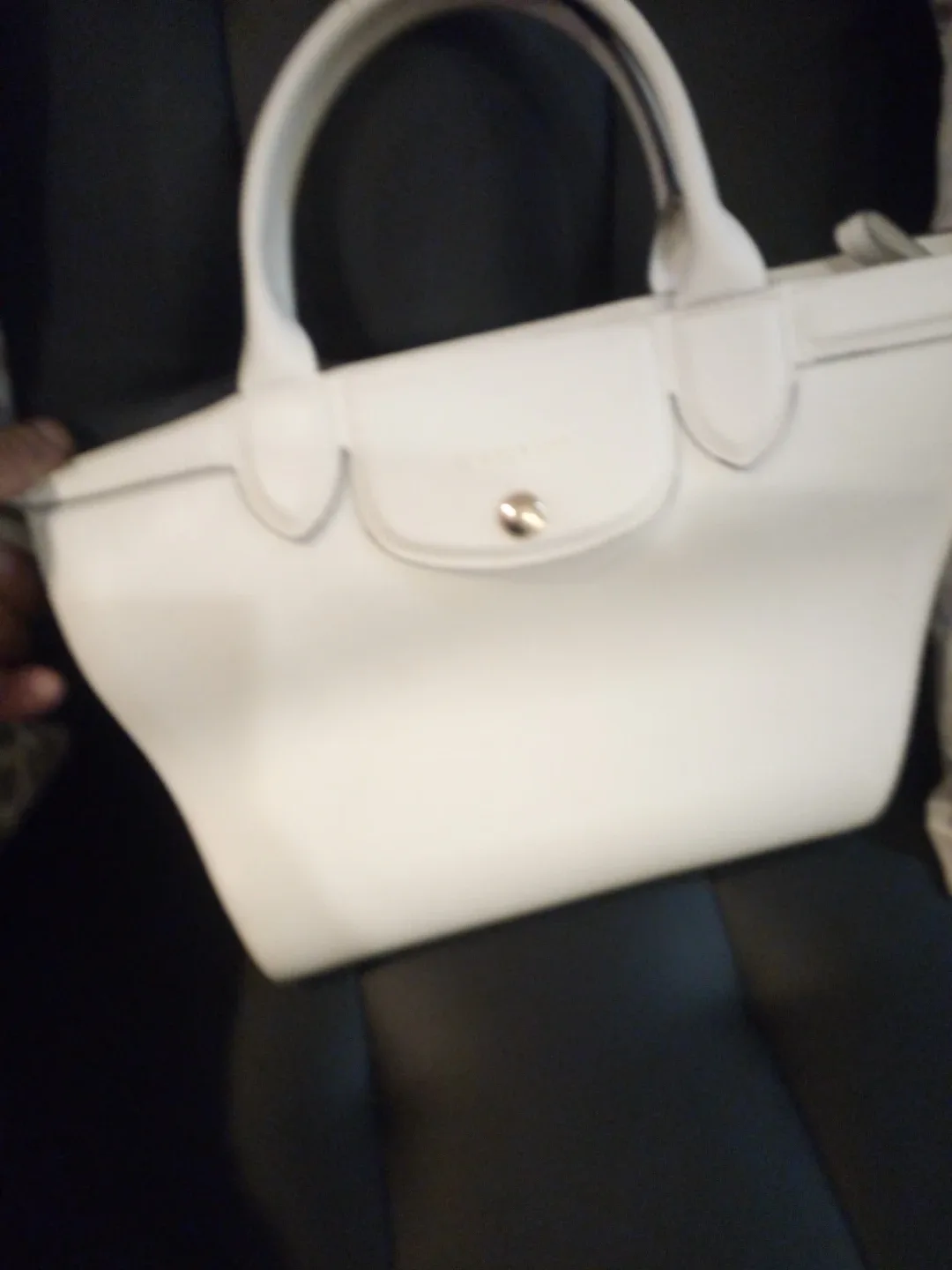 Longchamp White Tote Bag image indicator(3)