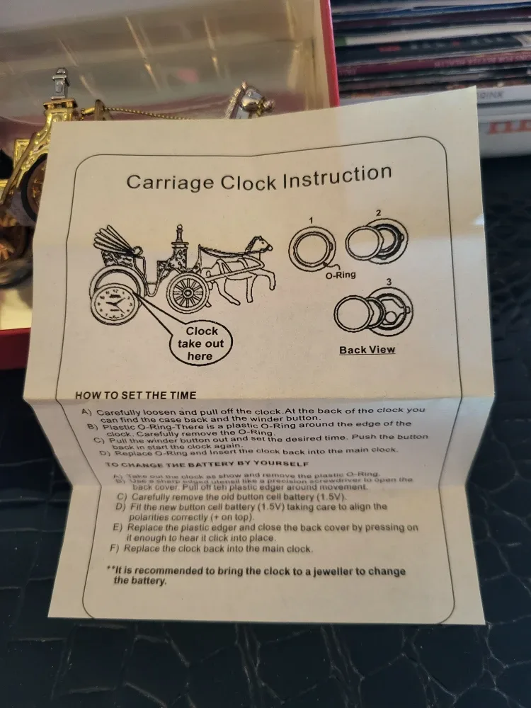 Breeze Collection Horse Carriage Clock - New in Box! image indicator(6)