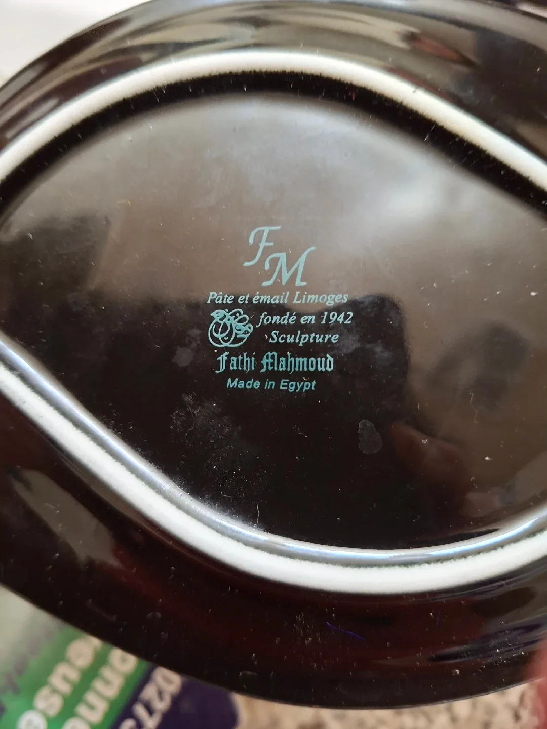 🥕🥕Fati Mahmoud Egypt Limoges Ashtray image indicator(2)