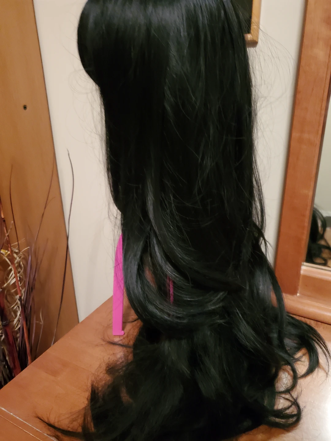 Black Synthetic Wig - photo 2