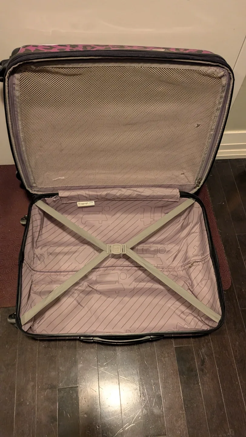 Pink Leopard Print Spunner IT Luggage, 24" image indicator(4)