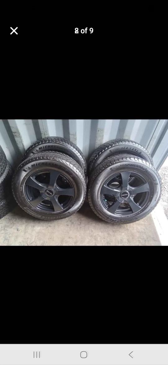 Michelin 215/65R16 Winter Tires on Rims - Set of 4