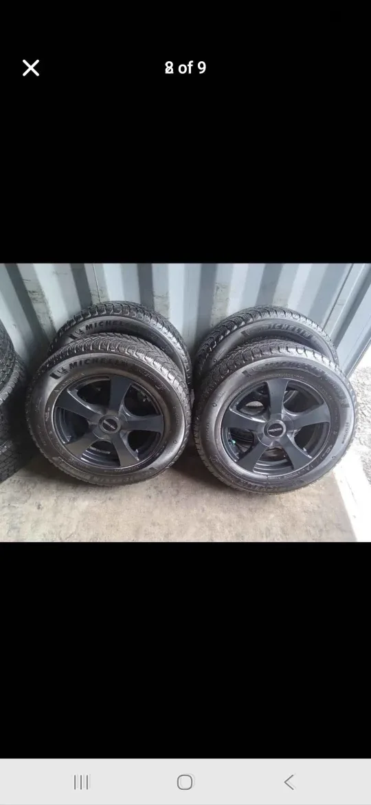 Michelin 215/65R16 Winter Tires on Rims - Set of 4