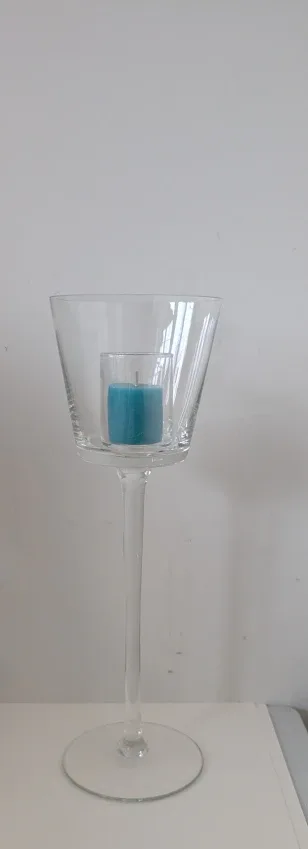 Glass Candleholder