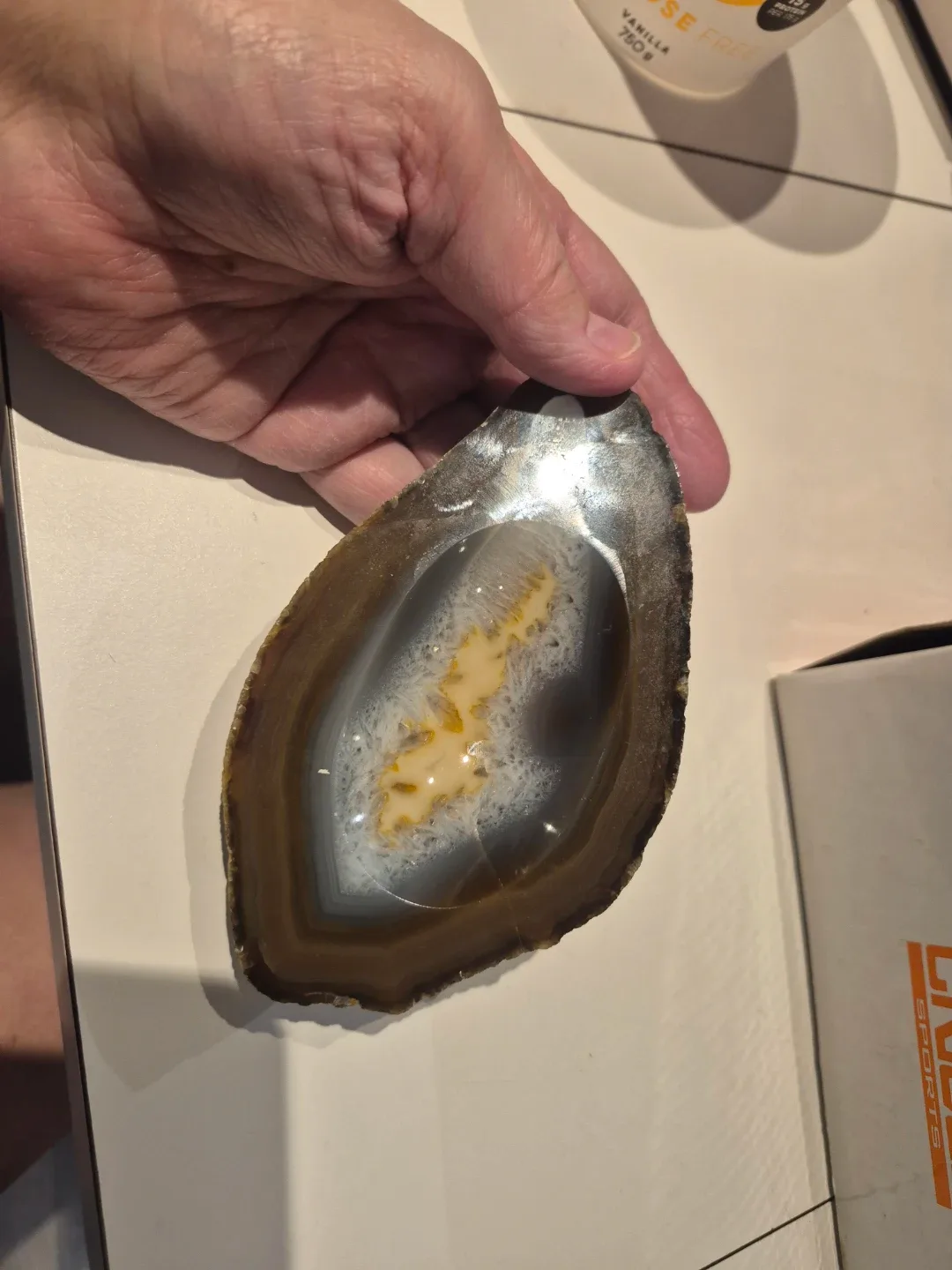 Brownish Agate Slice - 366 grams