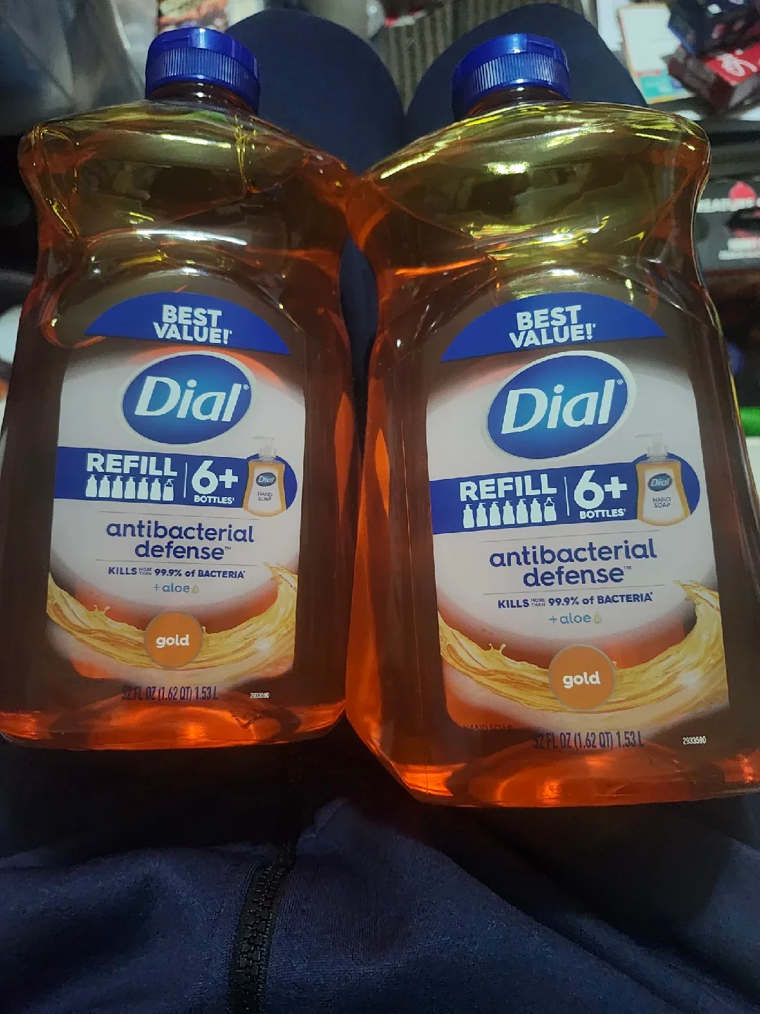 Dial Antibacterial Defense Hand Soap Refill - Gold, 52 fl oz thumbnail