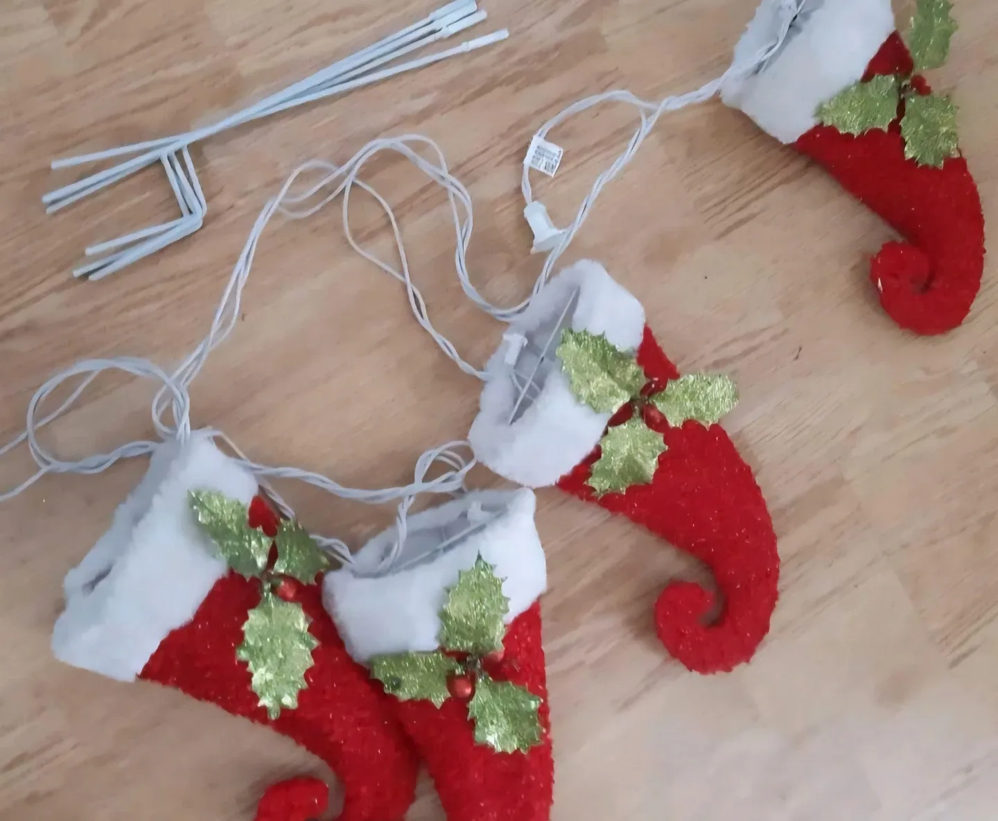 Christmas Elf Boot String Lights thumbnail