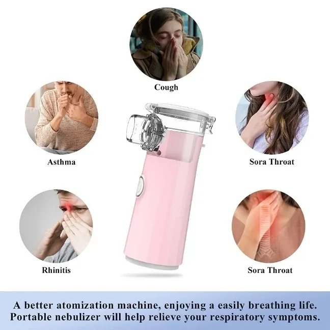 NEW Portable Nebulizer - Pink image indicator(5)