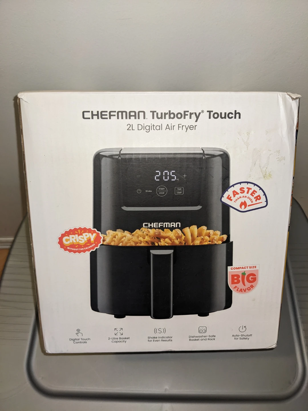 Chefman TurboFry Touch 2L Digital Air Fryer - Black - photo 2