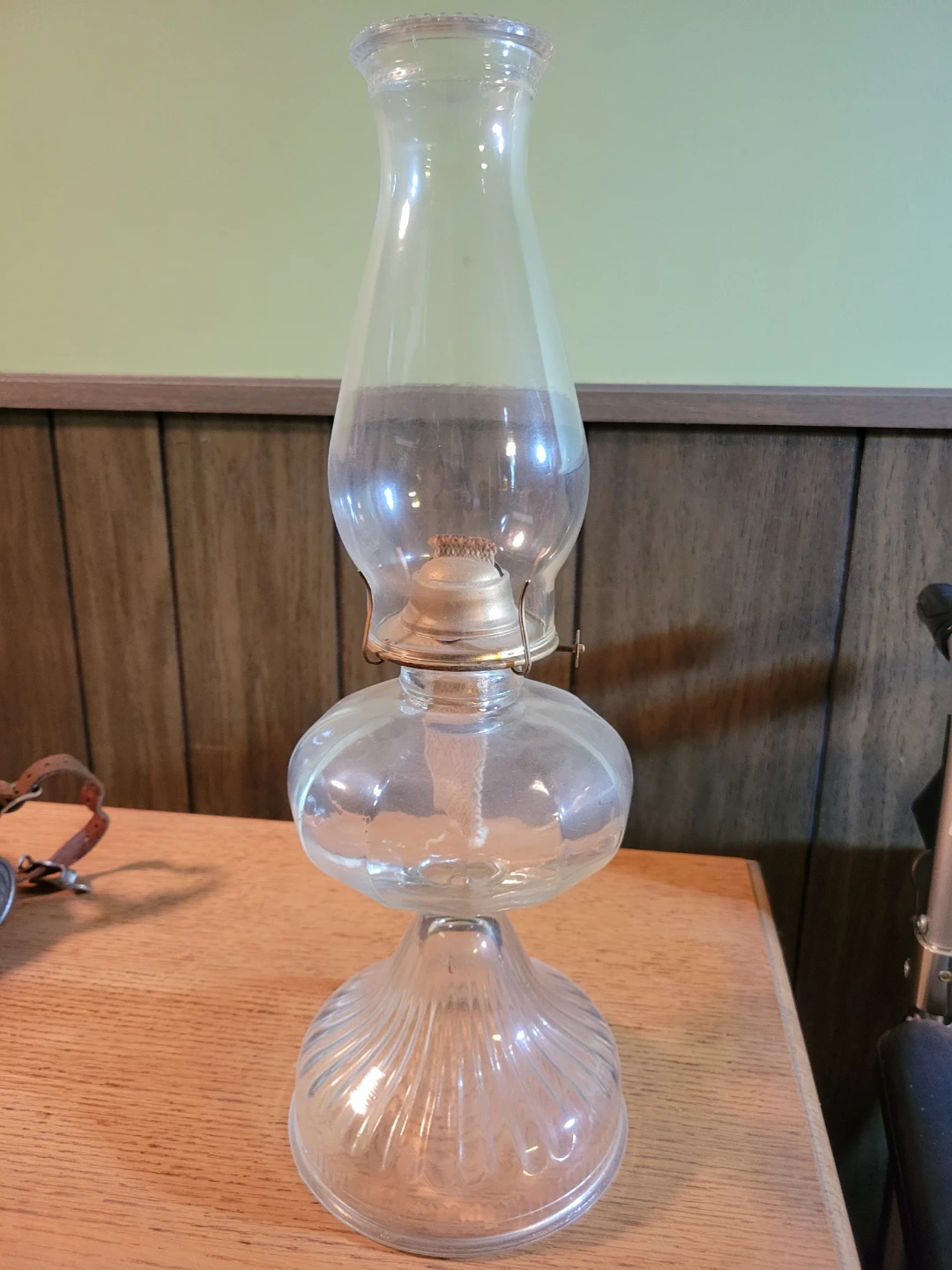 Vintage Glass Oil Lamp