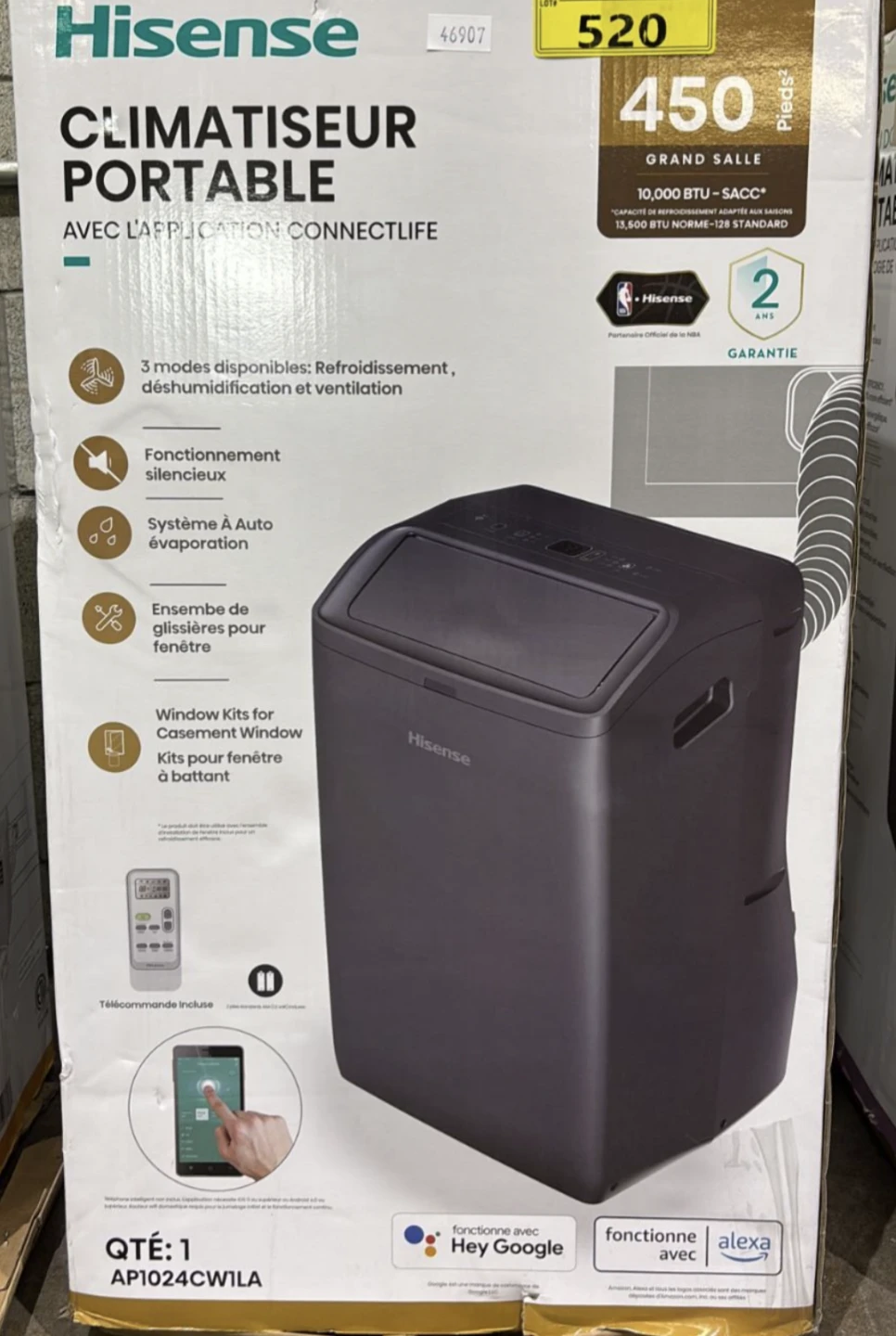 Hisense Portable Air Conditioner AP1024CWILA - photo 2