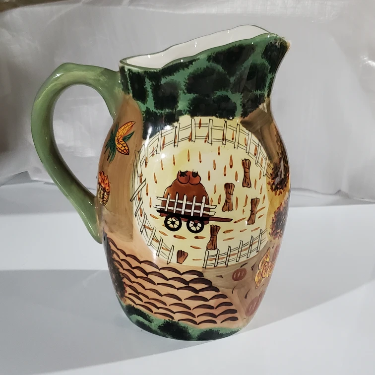 Ceramic Pitcher with Farmhouse Design - photo 2
